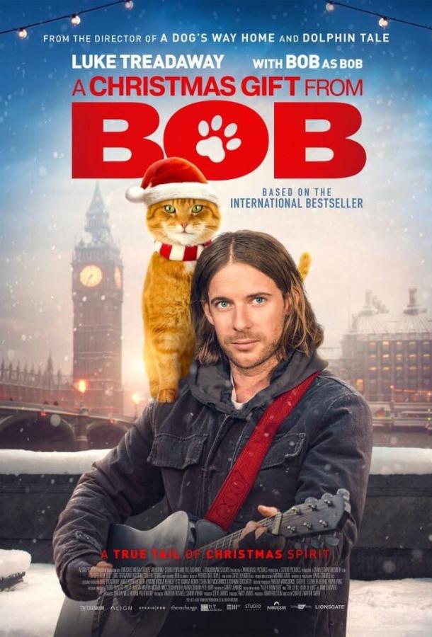 Фильм Подарок от кота Боба (2020) смотреть онлайн бесплатно